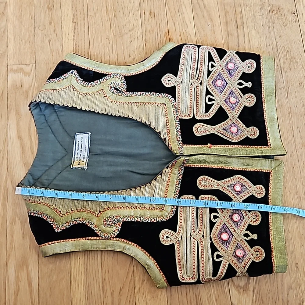 Vintage Ottoman velvet rock n roll vest